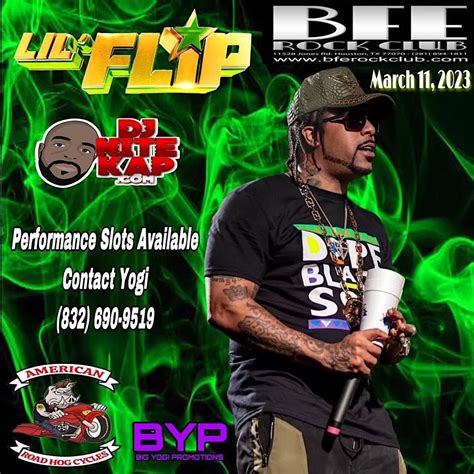 Lil Flip And Big Yogi Birthday Bash Bfe Rock Club Houston 11 March To