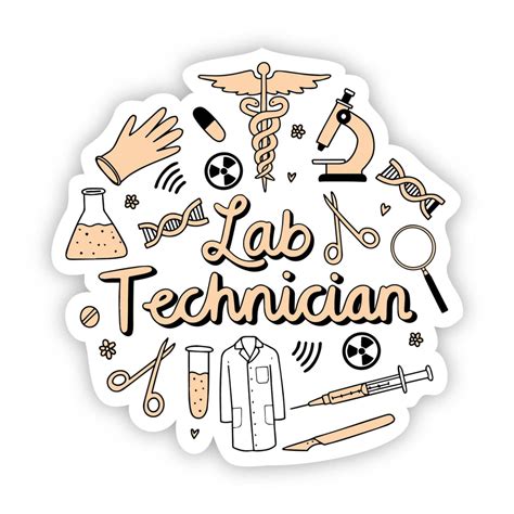 Lab Technician Sticker | Big Moods