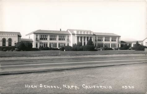 High School, Napa California Postcard