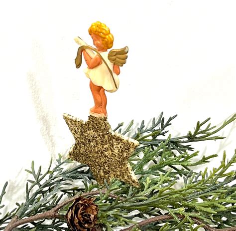 Vintage Christmas German Angel Angel on Star 1950's - Etsy