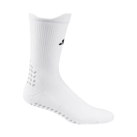 Socks Adidas Classic Football Grip Printed Cushioned 1 Pair White