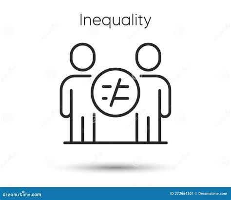 Discrimination Line Icon Equality Balance Sign Gender Inequality