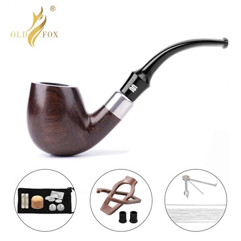 Ensemble De Pipes Pli Es Pour Tabac En Bois De Santal Noir Old Fox