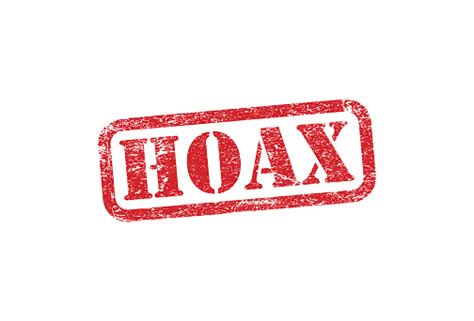 Hoax Grunge Stil Stempel Abzeichen Gefälschte Logosymbolzeichen