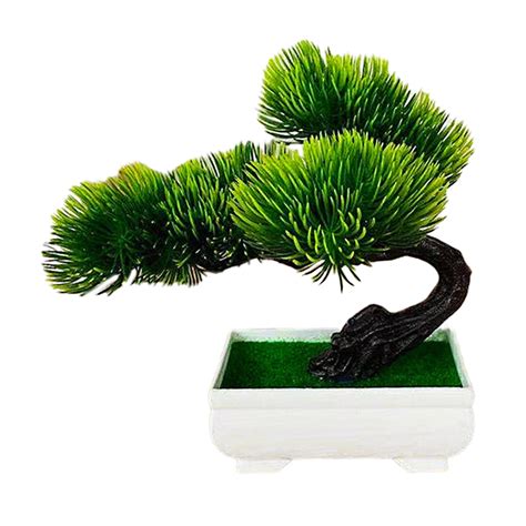 1 Set Fake Plant Vivid Anti Fade Plastic Anti Deform Pine Tree