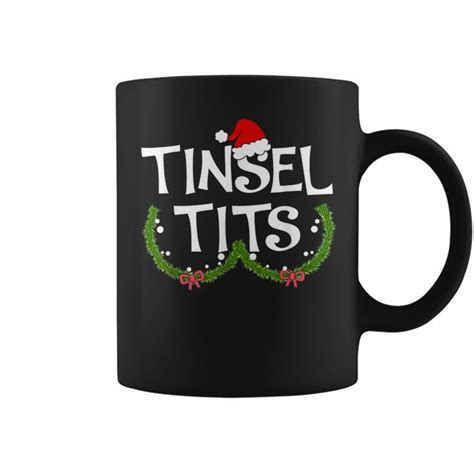 Tinsel Tits Matching Jingle Balls Christmas Couples Coffee Mug Mazezy