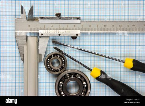 Calipers Bearing And Square Stock Photo Alamy