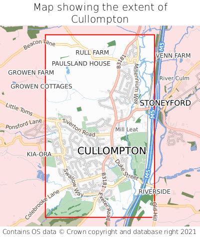 cullompton cullompton   map