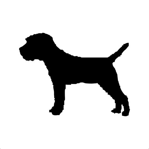 Dog Stickers Border Terrier Silhouette Sticker Border Terrier Car