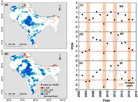 Spatial Distribution Of Correlation Between PDSI And A PML V2 GPP And