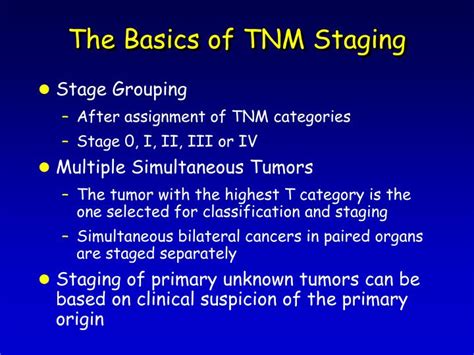 Ppt Tnm Staging And Prognosis Powerpoint Presentation Id 236797