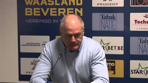 Persbabbel Waasland Beveren Kv Kortrijk Youtube