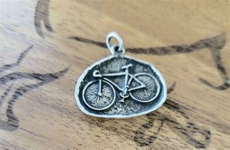 Very Rare James Avery HTF Bicycle Pendant NEAT Piece Gem