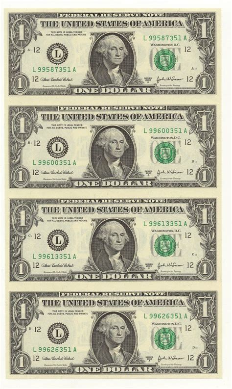 Fake 1 Dollar Bill Printable