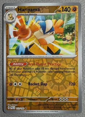 Hariyama Reverse Holo Nm Pal Paldea Evolved Pokemon Card Ebay