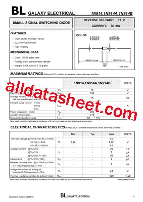 N B Datasheet Pdf Galaxy Semi Conductor Holdings Limited