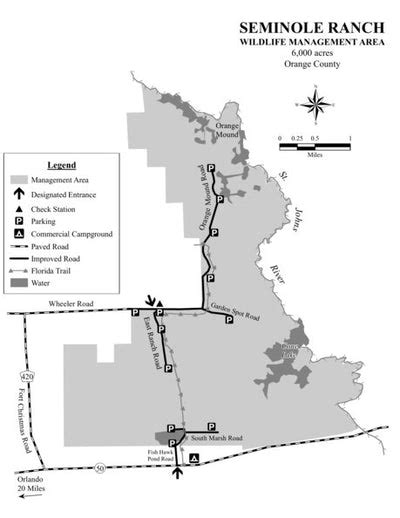 Seminole Ranch Wma Brochure Map By Florida Fish And Wildlife