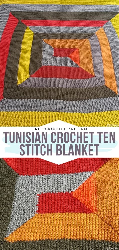 Splendid Tunisian Crochet Blankets - Free Patterns