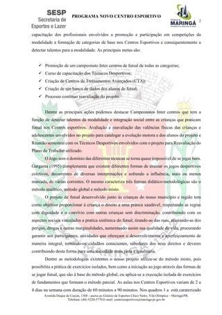 Cronograma Aulas Futsal PDF