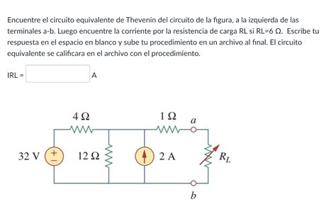 Solved Encuentre El Circuito Equivalente De Thevenin Del Chegg