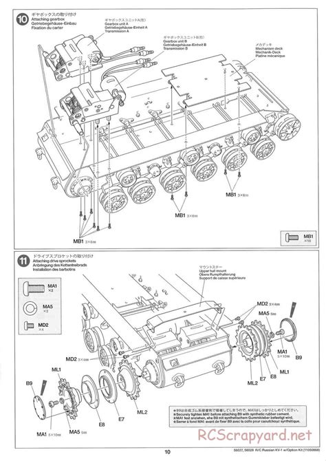 Tamiya 56027 56028 Manual Russian Heavy Tank KV 1 1 16 Scale