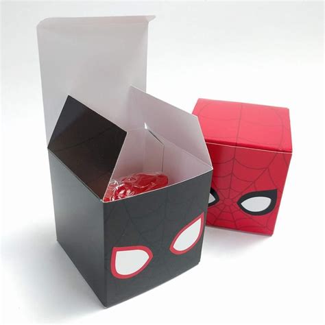 Spiderman Treat Box Diy Printable Etsy Treat Boxes Diy Spiderman