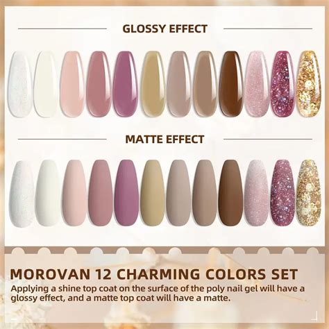 Morovan Poly Nail Gel Kit 12 Colors Poly Nail Gel Kit Gray Temu Australia