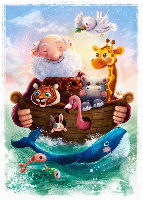 Noah`s Ark Poster Blest Christian Art Behance