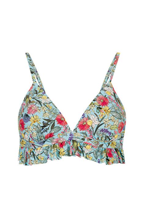 Lisa Triangle Frill Bikini Üstü PLNAMNDY20IY MIX Çok Renkli Penti