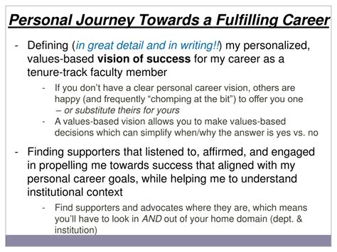 PPT - Crafting a Fulfilling Career Vision: Navigating the Path to
