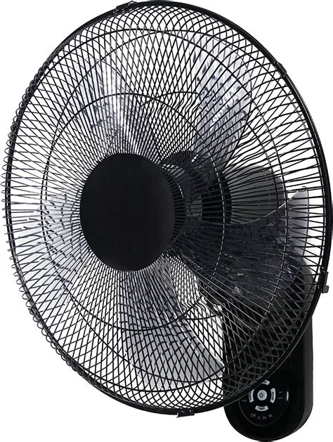 Simple Deluxe 18 Inch Wall Mount Fan With 3 Speed Oscillation And Aluminum Blades