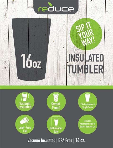 Reduce Hot Vacuum Insulated Thermal Travel Mug For Tea Coffee Oz Take Your Warm Drink On