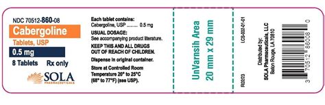 Cabergoline: Package Insert - Drugs.com