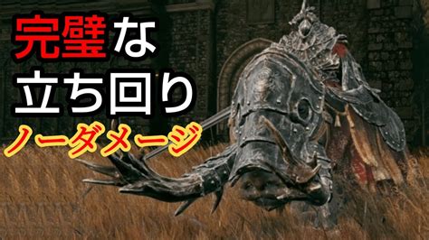 ノーダメージ宿将ガイウスの完璧な立ち回りをお見せします直剣ノーダメージ攻略エルデンリング YouTube