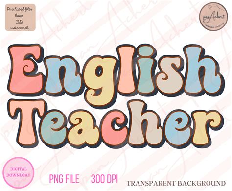 English Teacher Png English Teacher Teacher Png Teacher - Etsy