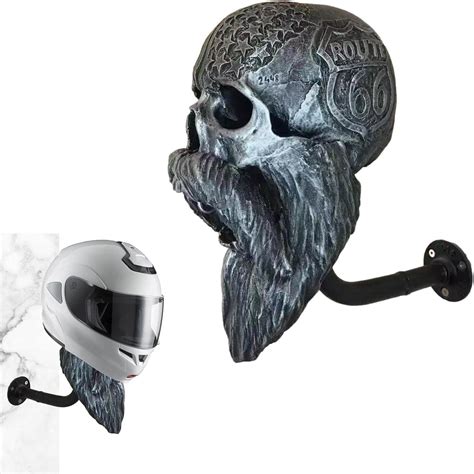 HIPPIL Support Mural Pour Casques Skull Porte Casques De Moto