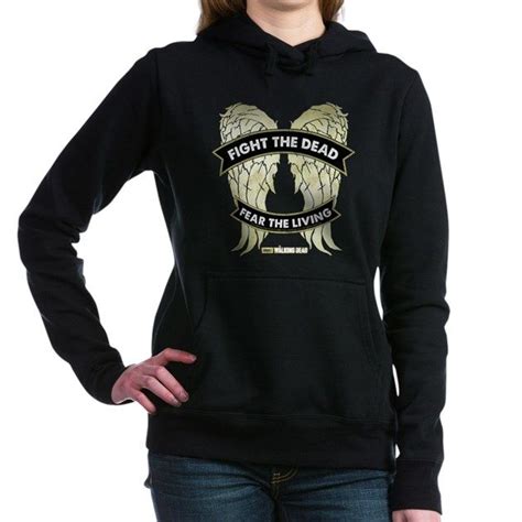 Walking Dead Daryl Wings T Shirt Womens Hooded Sweatshirt Daryl Dixon