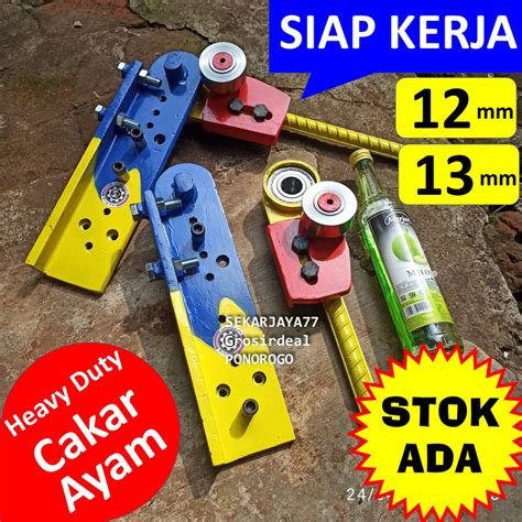 Jual Alat Tekuk Besi Pembengkok Besi Beton 12mm 13mm Ulir Untuk Cakar