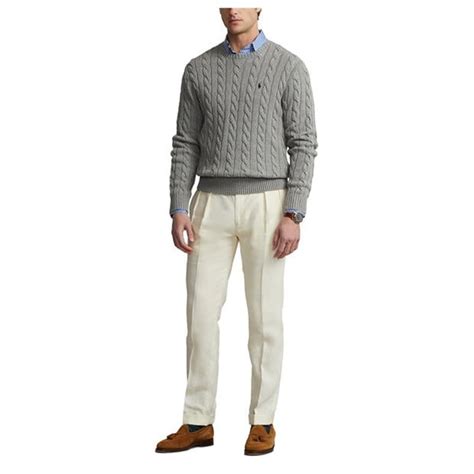 Polo Ralph Lauren Cable Knit Jumper Men Jumpers Flannels