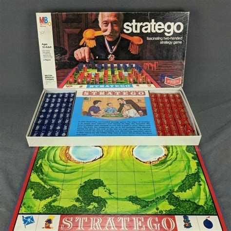 Vintage Stratego Board Game Milton Bradley Complete