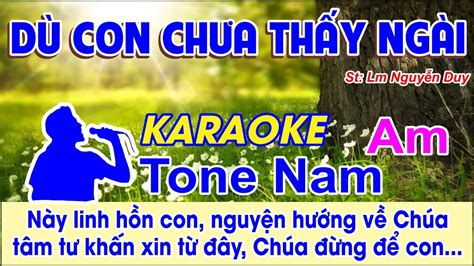 D Con Ch A Th Y Ng I Karaoke Tone Nam St Lm Nguy N Duy N Y Linh