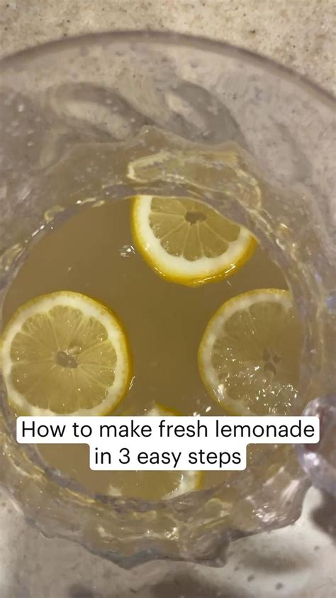 How To Make Fresh Lemonade In 3 Easy Steps Easy Lemonade Recipe