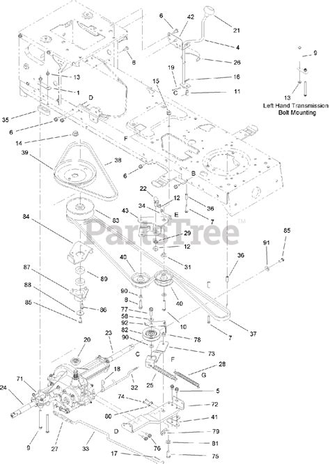 Toro 13ax60rg744 Lx 420 Toro Lawn Tractor Sn 1l215b10000 And Above 2006 Transmission