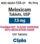 Meloxicam (Mobic) 7.5mg 100 Tabs