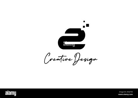 Black White Z Alphabet Letter Logo Icon Design With Dots Creative