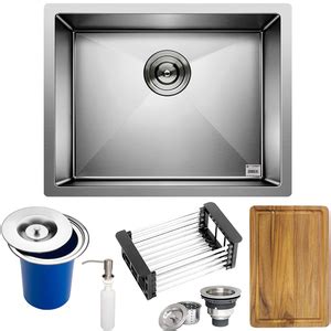 Cuba Quadrada Inox 304 Cozinha Pia Embutir Sobrepor Gourmet 50x40