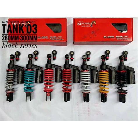 Mutarru Rear Shock Black Series For All Mio Beat Skydrive Click 280