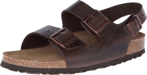 Amazon Birkenstock Milano Leather Soft Footbed Unisex Brown