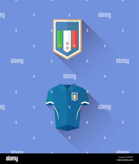 Italy Jersey And Crest Vector Stock Vector Image And Art Alamy