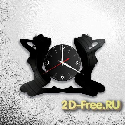 Часы на пластинке две девушки 3 | Часы, Проекты, Пластинки